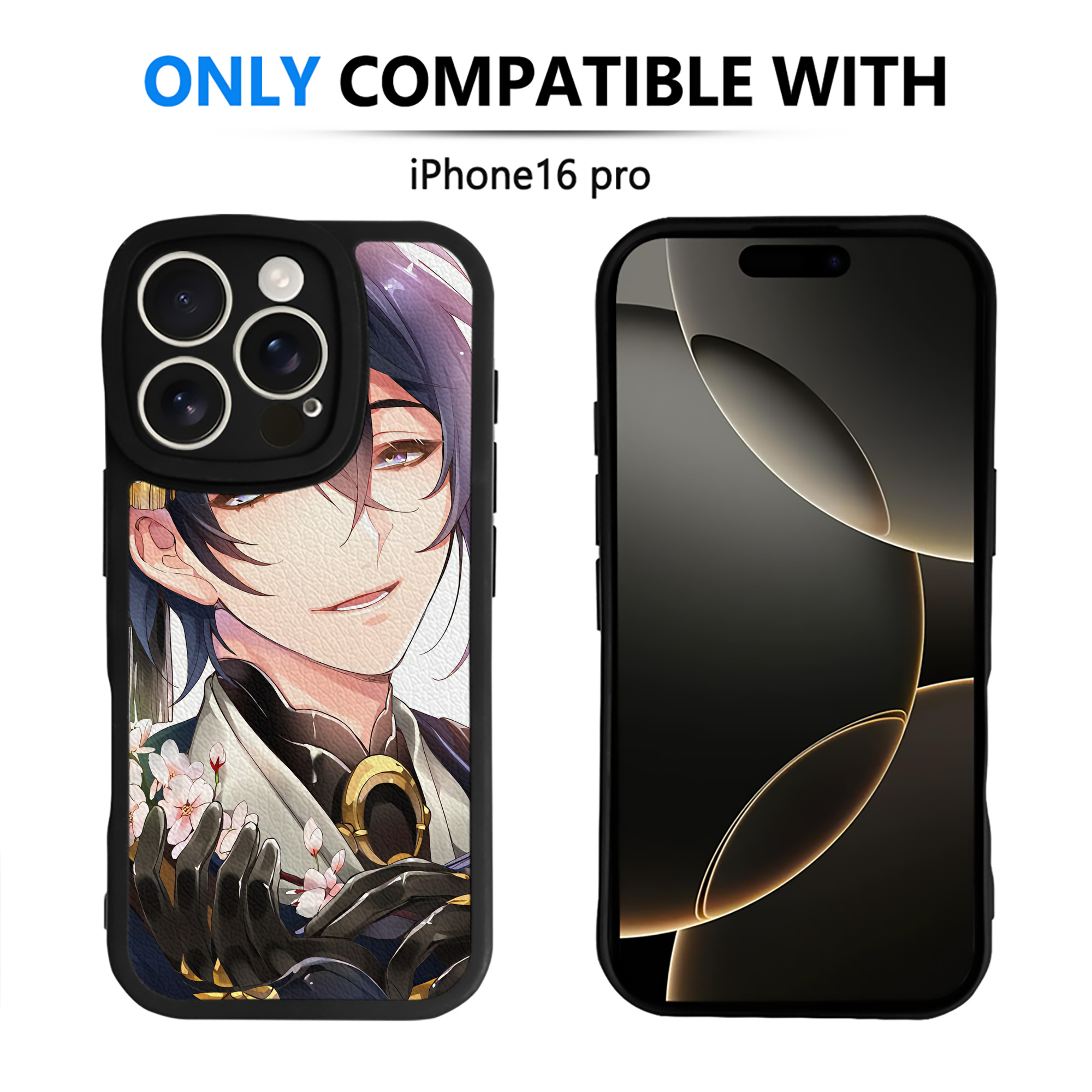 （画像用） 刀剣乱舞 Touken Ranbu 【iPhone 16シリーズ対応】シリコンスマホケース（レザー調） 材質：シリコン